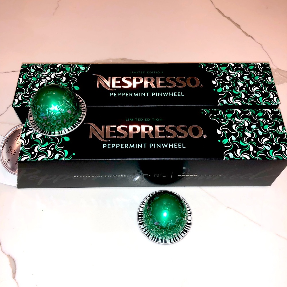 Limited Ed Nespresso Vertuo Peppermint Pinwheel